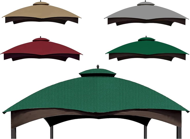 SCOCANOPY Forest Green Ripstop Replacement Top Fit for Lowe's Allen Roth 10X12 Gazebo Model #GF-12S004B-1/ GF-12S004BTO - Image 1